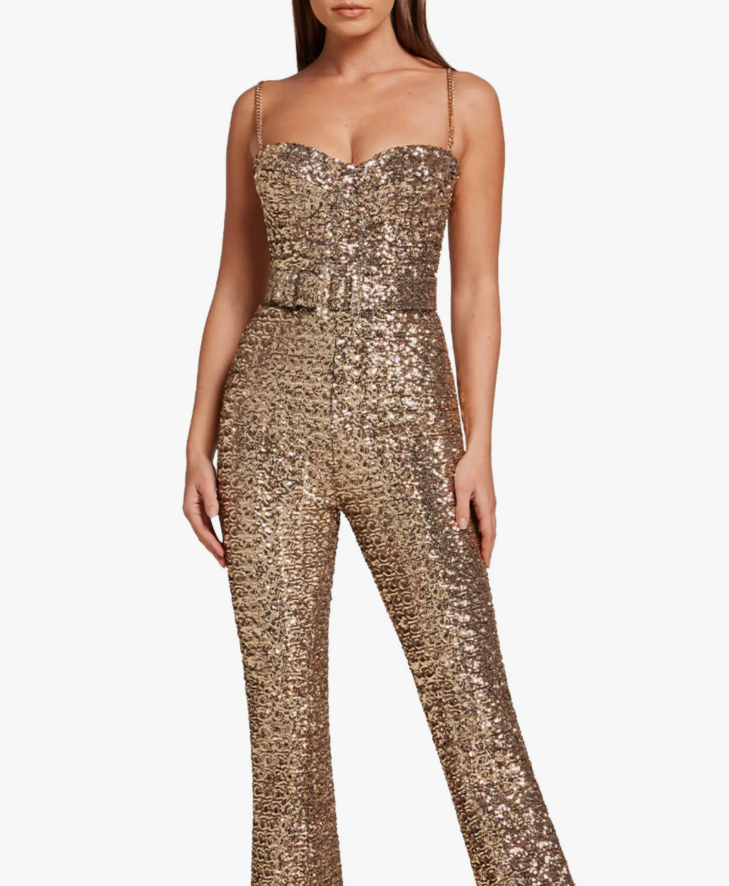 Lucinda Sequin Sleeveless Jumpsuit